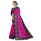 Women's Panetar Silk Saree with Blouse (Pink,5 - 6 mtrs) - ElegantAlpha