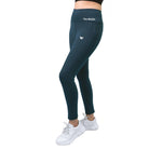 Women's Polyster Solid Sport Leggings (Blue) - ElegantAlpha