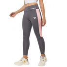 Women's Polyster Solid Sport Leggings (Grey) - ElegantAlpha