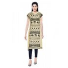 Women's Rayon Kurtis (Beige, L) - ElegantAlpha