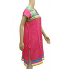 Women's Rayon Kurtis (Pink, Green, L) - ElegantAlpha