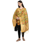 Women's Silk Pure Zari weaving Duppatta (Yellow, Length: 2 - 2.3 Mtrs) - ElegantAlpha