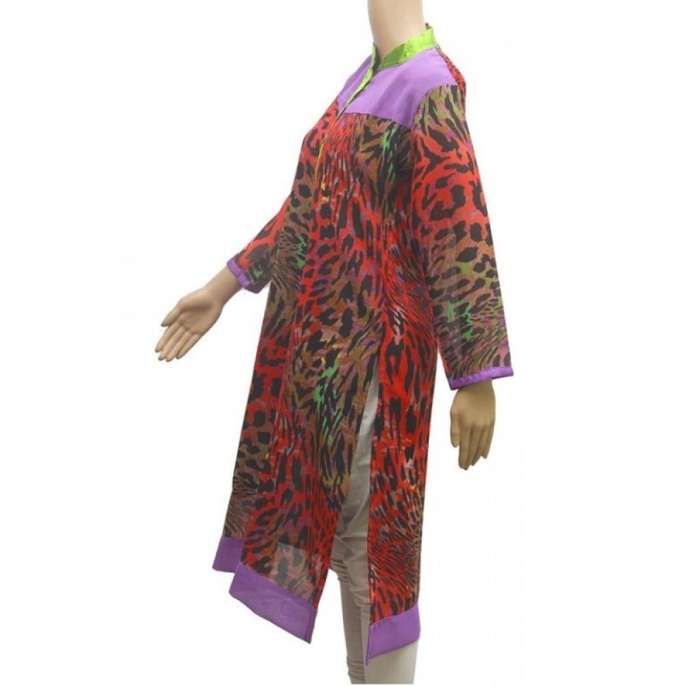 Women's Synthetic Kurtis (Multi Color, M) - ElegantAlpha