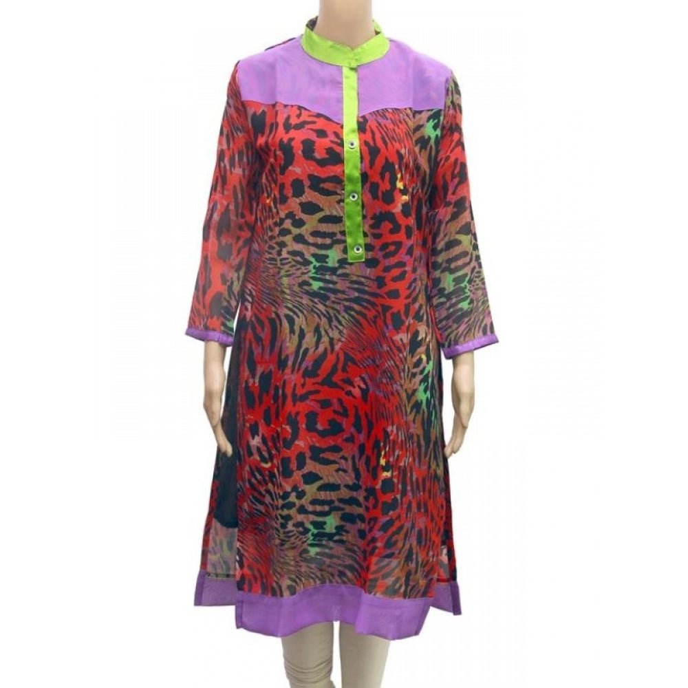 Women's Synthetic Kurtis (Multi Color, M) - ElegantAlpha