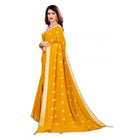 Women's Vichitra Silk Saree With Blouse (Mustard, 5 - 6 Mtrs) - ElegantAlpha