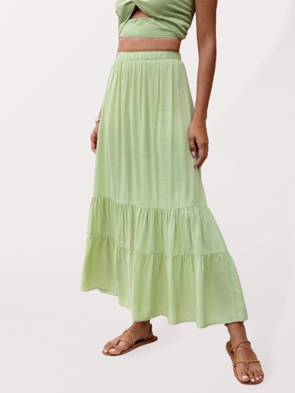 Woven all - match skirt - ElegantAlpha