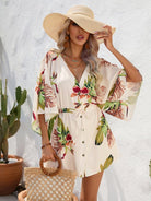 Woven Flower Casual Dress - ElegantAlpha