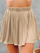 Woven Ice Silk Wrinkled Skirt - ElegantAlpha