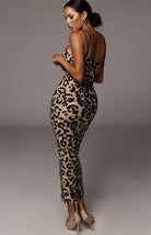 Snakeskin Pattern Bodycon Cami Dress - ElegantAlpha®