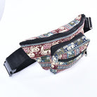 Elephant Print Cotton Bum Bag Fanny Pack Waist Travel Bag - ElegantAlpha®