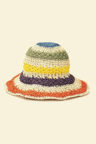 Packable crochet straw bucket hat - ElegantAlpha®