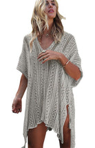 Crochet Knitted Tassel Tie Kimono - ElegantAlpha®