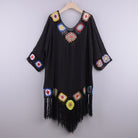 Cotton Fringe Cover-up Dress - ElegantAlpha®