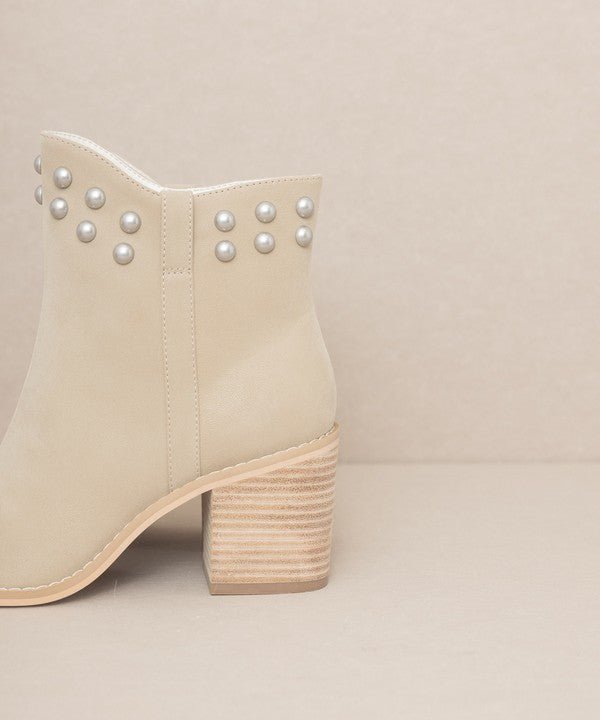 Alofi - Studded Collar Booties - ElegantAlpha®