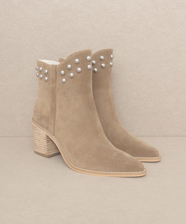 Alofi - Studded Collar Booties - ElegantAlpha®