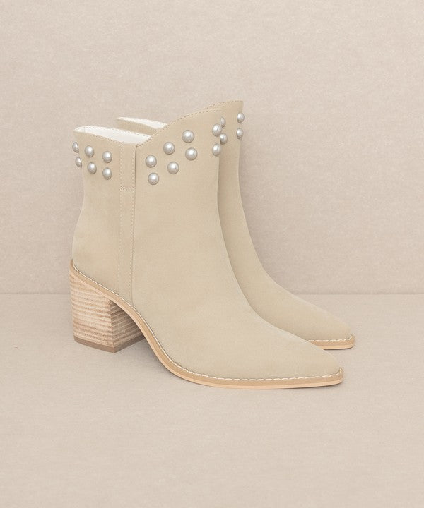 Alofi - Studded Collar Booties - ElegantAlpha®