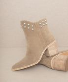 Alofi - Studded Collar Booties - ElegantAlpha®