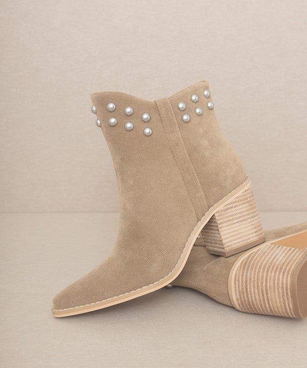 Alofi - Studded Collar Booties - ElegantAlpha®