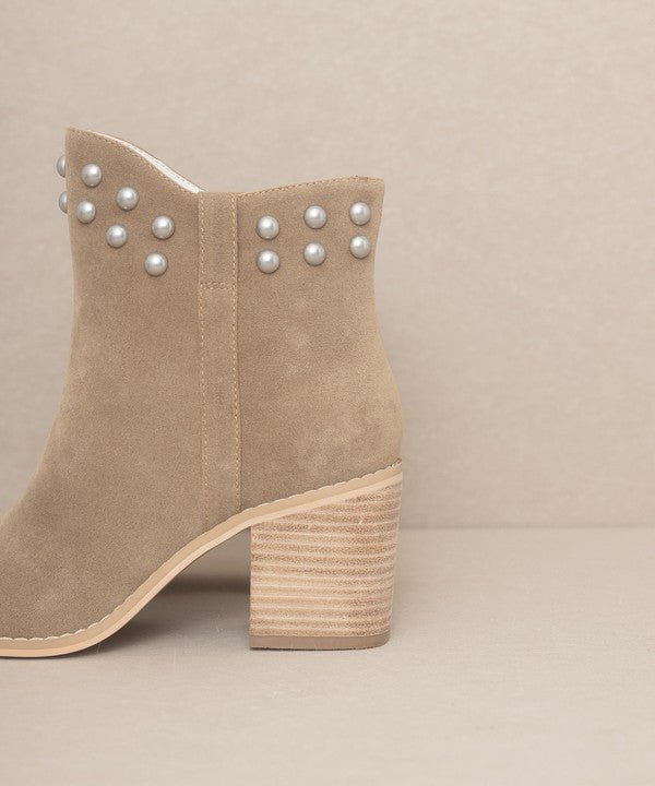 Alofi - Studded Collar Booties - ElegantAlpha®