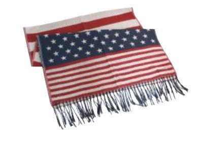 AMERICAN FLAG FRINGE SCARF - ElegantAlpha®