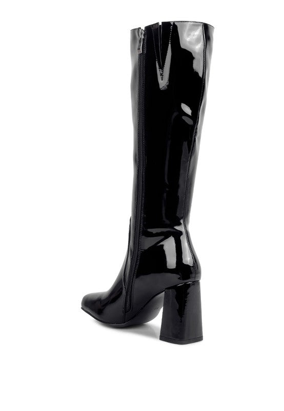 Block Heeled Calf Boots - ElegantAlpha®