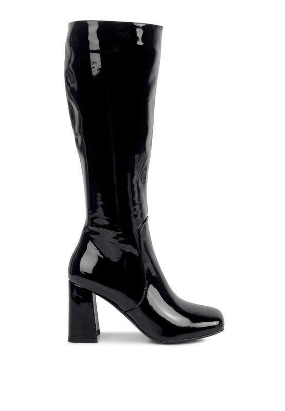 Block Heeled Calf Boots - ElegantAlpha®