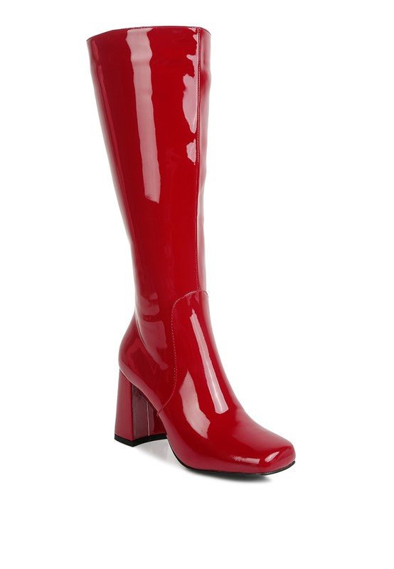 Block Heeled Calf Boots - ElegantAlpha®