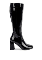 Block Heeled Calf Boots - ElegantAlpha