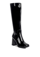 Block Heeled Calf Boots - ElegantAlpha