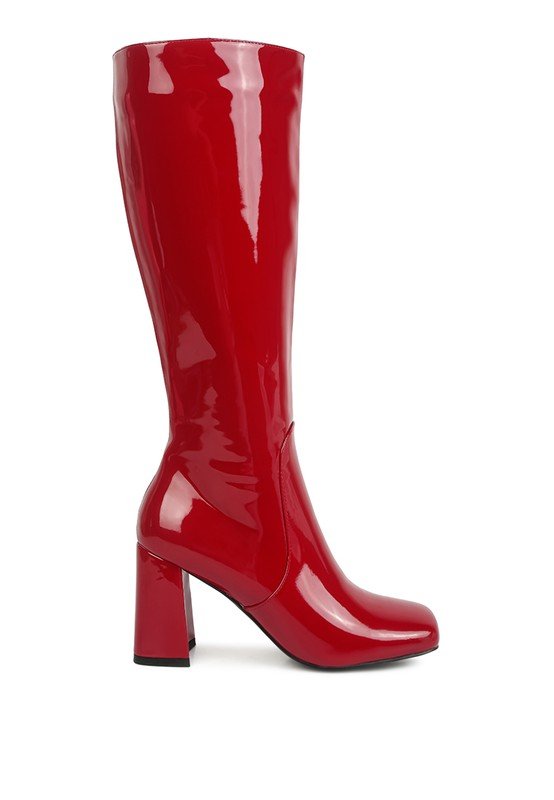 Block Heeled Calf Boots - ElegantAlpha