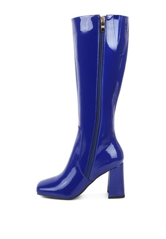 Block Heeled Calf Boots - ElegantAlpha