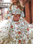 Bohemian Holiday Dress Floral printed - ElegantAlpha®