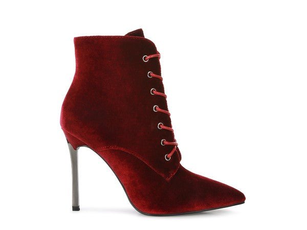 BORNSTA Velvet High Heeled Velvet Boots - ElegantAlpha®