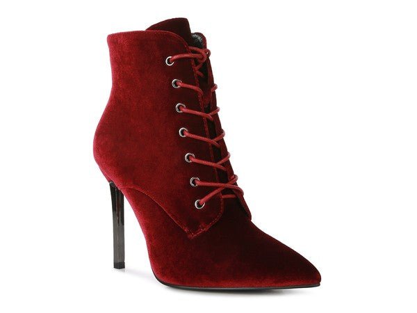 BORNSTA Velvet High Heeled Velvet Boots - ElegantAlpha®