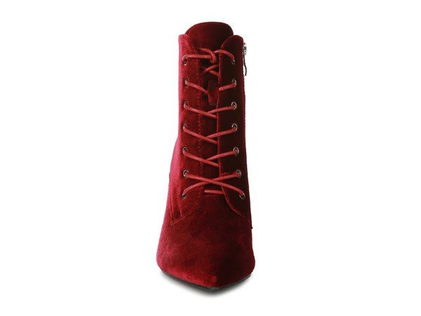 BORNSTA Velvet High Heeled Velvet Boots - ElegantAlpha®