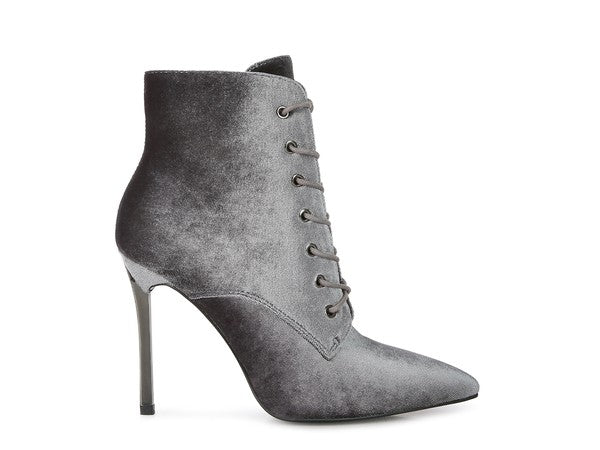 BORNSTA Velvet High Heeled Velvet Boots - ElegantAlpha®