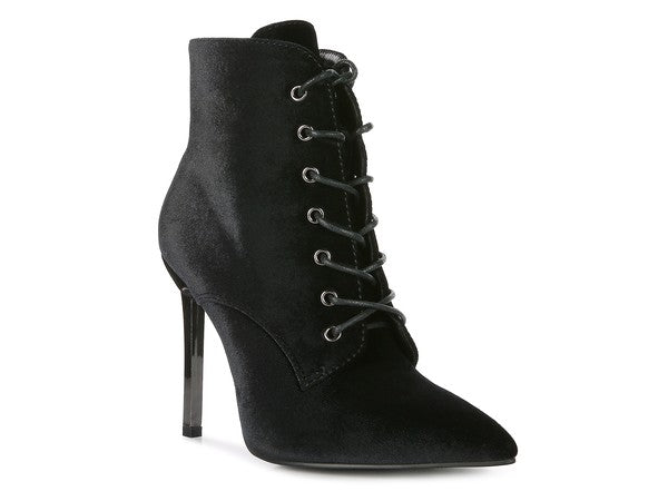 BORNSTA Velvet High Heeled Velvet Boots - ElegantAlpha®