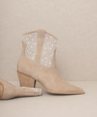 Cannes - Pearl Studded Western Boots - ElegantAlpha®