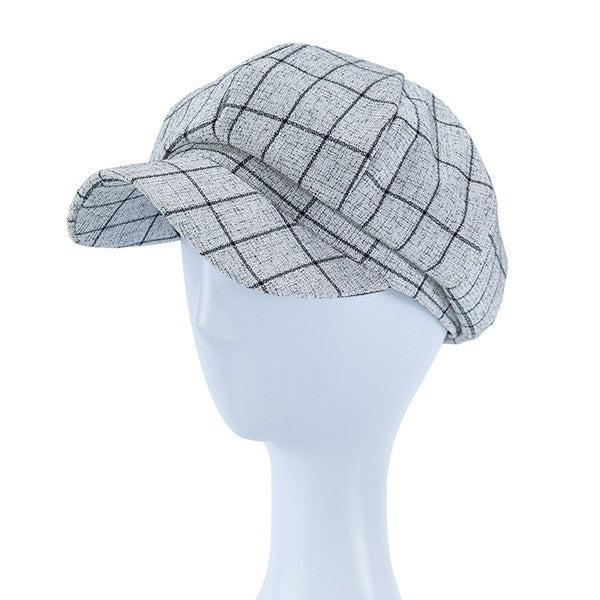 CHECKER NEWSBOY HAT - ElegantAlpha®