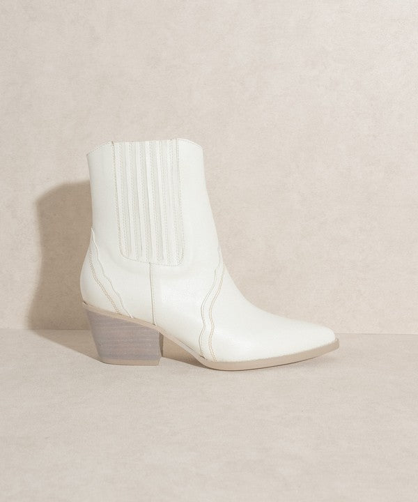 Dawn - Paneled Western Bootie - ElegantAlpha®