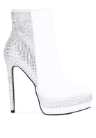 ENCANTO Diamante Set High Heeled Ankle Boot - ElegantAlpha®