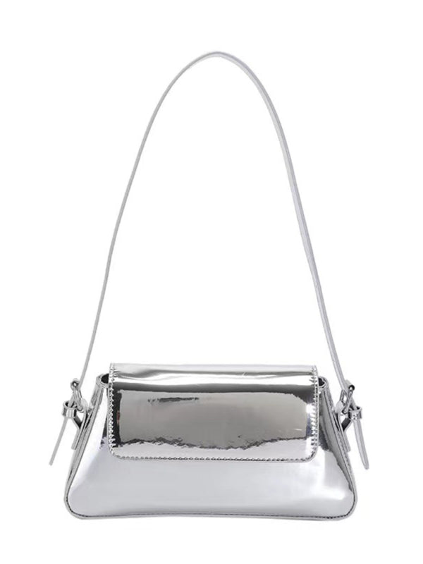 Fashion texture glossy underarm shoulder bag - ElegantAlpha®