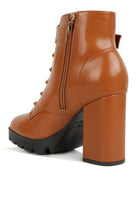 Faux Lace Up Boots - ElegantAlpha®