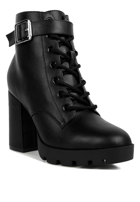 Faux Lace Up Boots - ElegantAlpha®