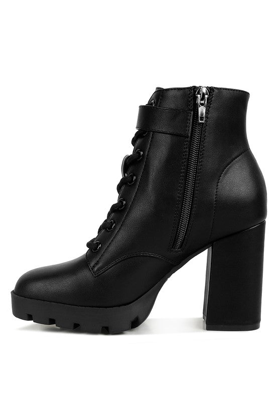 Faux Lace Up Boots - ElegantAlpha®