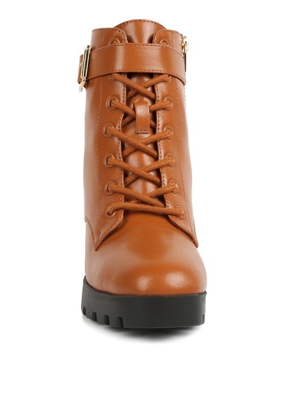 Faux Lace Up Boots - ElegantAlpha®