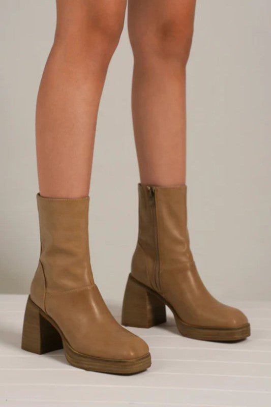 FOSTER-03-CHUNKY HEEL BOOTS - ElegantAlpha®