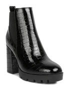 Foxy Faux Croc Boots - ElegantAlpha®