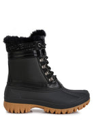 Fur Collar Lug Sole Boots - ElegantAlpha®