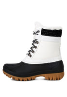 Fur Collar Lug Sole Boots - ElegantAlpha®